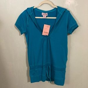 NWT Oliver Teal Blue Short Sleeve Activewear Too Size M